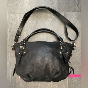 Danier Black Leather Shoulder Bag